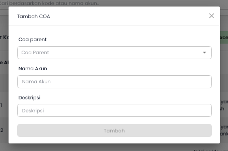 Screenshot Tambah COA