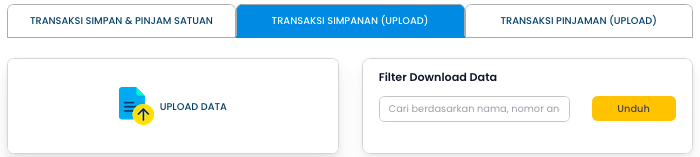 Screenshot Upload Transaksi Simpanan