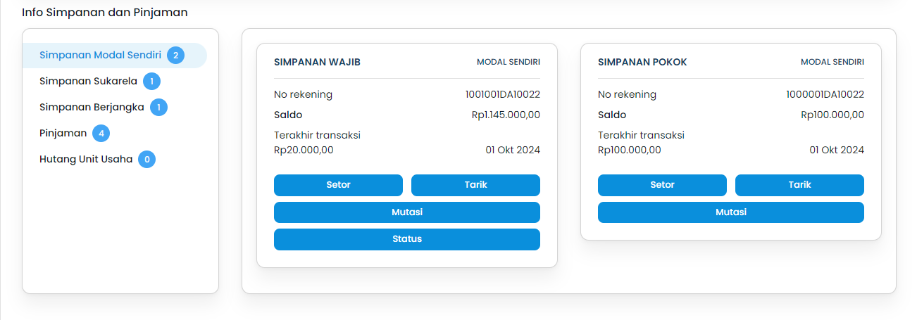 Screenshot Equities Transaction